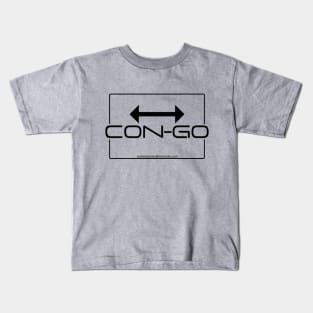 Con-Go Logo in Black Kids T-Shirt